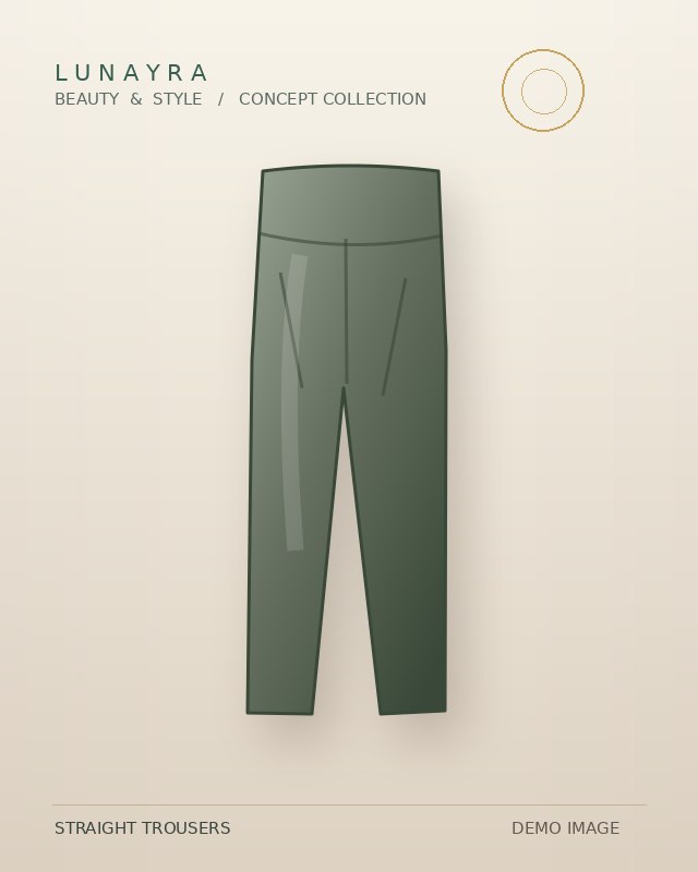DEMO - Classic Straight Trousers - Lunayra Sri Lanka